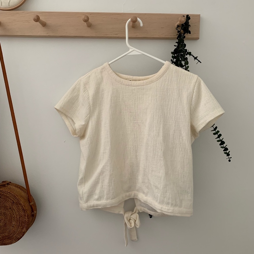 Madewell cream top